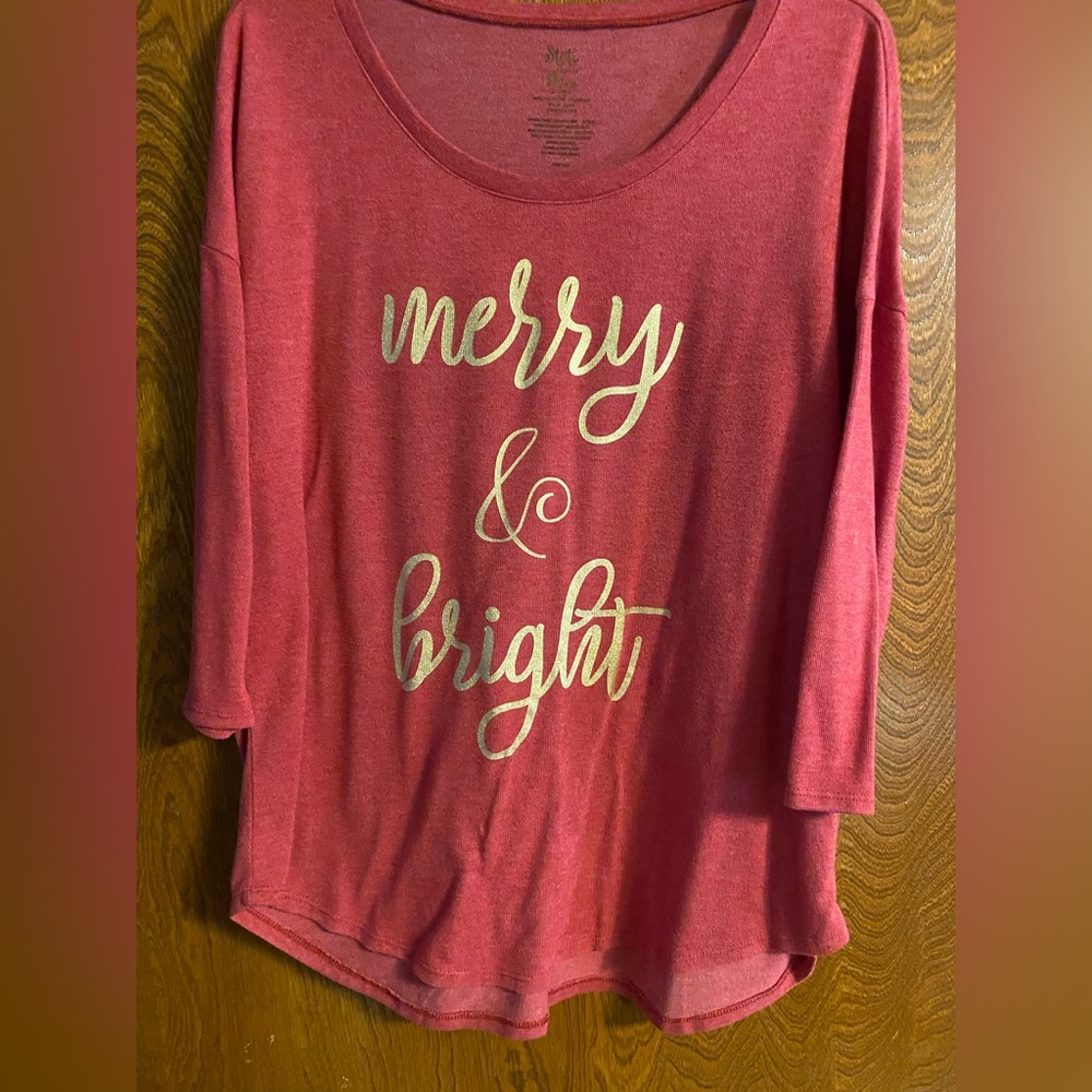 XL State of Mine light weight holiday shirt